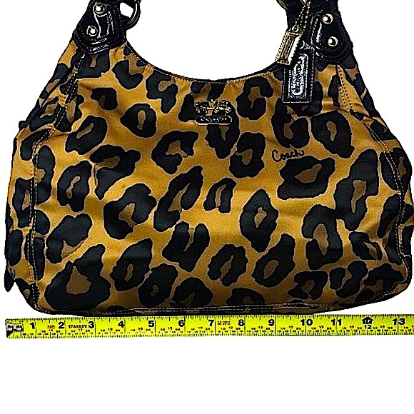 RARE COACH Madison Phoebe Ocelot Triple Pocket Shoulder Bag NWOT - Picture 15 of 17